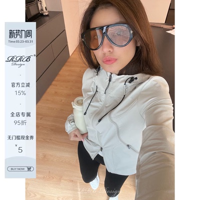 RRB Design 修身显瘦轻户外拉链长袖连帽外套速干百搭休闲开衫