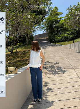 RRB Design 莱赛尔混纺弹力显瘦复古洗水牛仔裤休闲百搭直筒裤