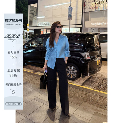 RRBDesign醋纤四面弹直筒西裤