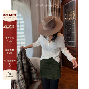 RRB Design「英伦老钱」精致日常华夫格百搭亲肤上衣