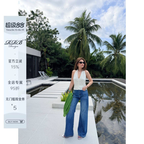 RRBDesign显瘦挂脖吊带背心