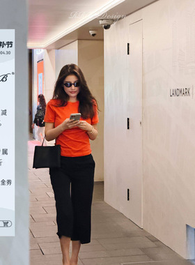 RRB Design 意大利进口羊毛桑蚕丝混纺休闲显瘦西裤七分裤