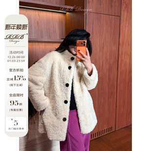 RRB 宽松软糯立领单排扣百搭显瘦时髦保暖环保外套 Design