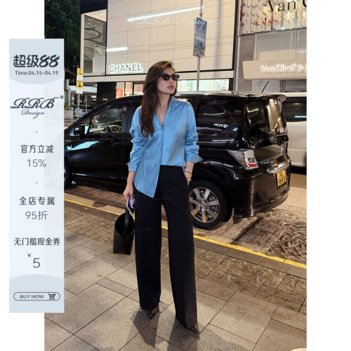 RRBDesign醋纤四面弹直筒西裤