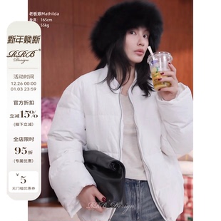 保暖厚实羽绒服休闲外套 纯色宽松百搭显瘦气质长袖 RRB Design