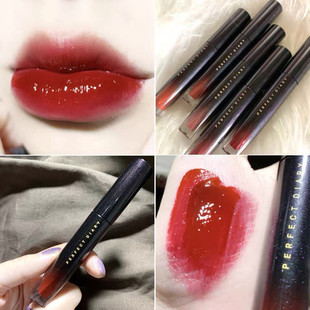 新款 完美日记小酒馆唇釉口红H10镜面H22水光玻璃H11酒管H14奶茶色