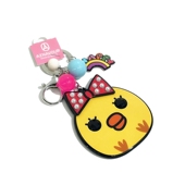 韩饰AZ饰品挂件镶钻蝴蝶结小鸡镜子钥匙扣包挂YSK0333