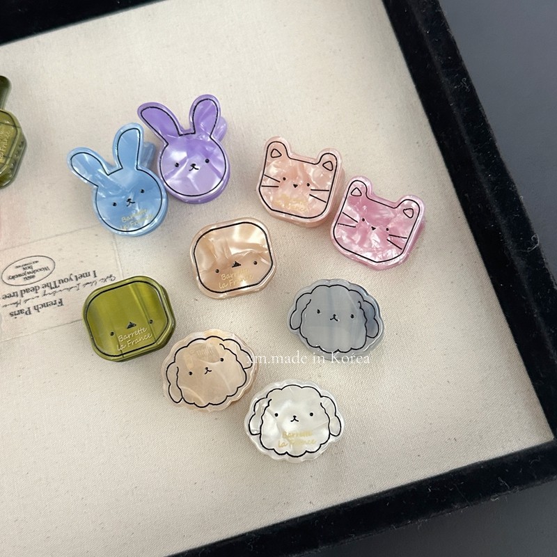 韩国进口FRANCE醋酸可爱卡通简笔画小猫小狗小兔小发抓流光色发抓,饰品/流行首饰/时尚饰品新,发饰,淘宝优惠券,粉丝福利购,淘宝优惠卷