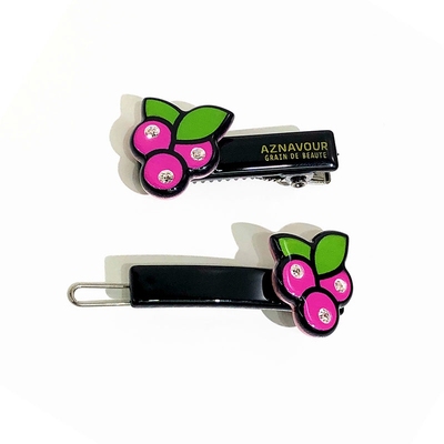 GRAINdeBEAUTE镶钻叶子葡萄