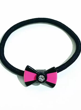 韩饰AZ饰品头饰醋酸可爱甜美彩色蝴蝶结发圈头绳发饰