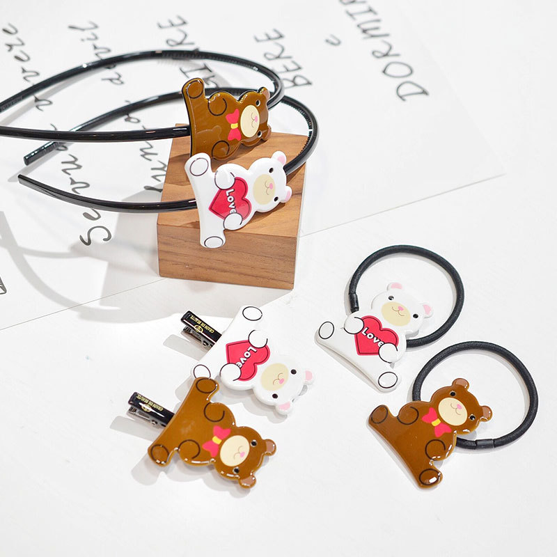 日韩系GRAIN de BEAUTE饰品雅致可爱小熊发箍FG0406