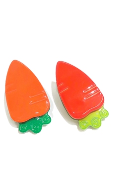 韩饰AZ饰品头饰雅致素面卡子叶子彩色胡萝卜鸭嘴夹YZJ0300