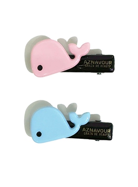 韩饰AZ饰品头饰雅致镶钻可爱鲸鱼头侧鸭嘴夹女YZJ0862