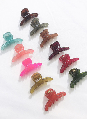 韩饰AZ饰品头饰雅致素面炫彩长条发夹脑后勺抓卡ZQ0290