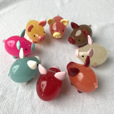 GRAINdeBEAUTE炫彩小猪摆件