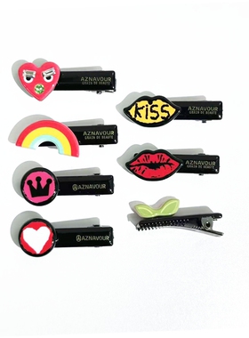 韩饰AZ饰品头饰可爱小鸭嘴夹边夹发夹发饰