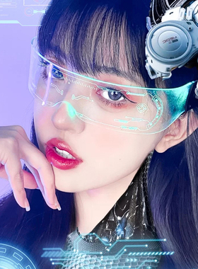 抖音发光墨镜赛博朋克INS