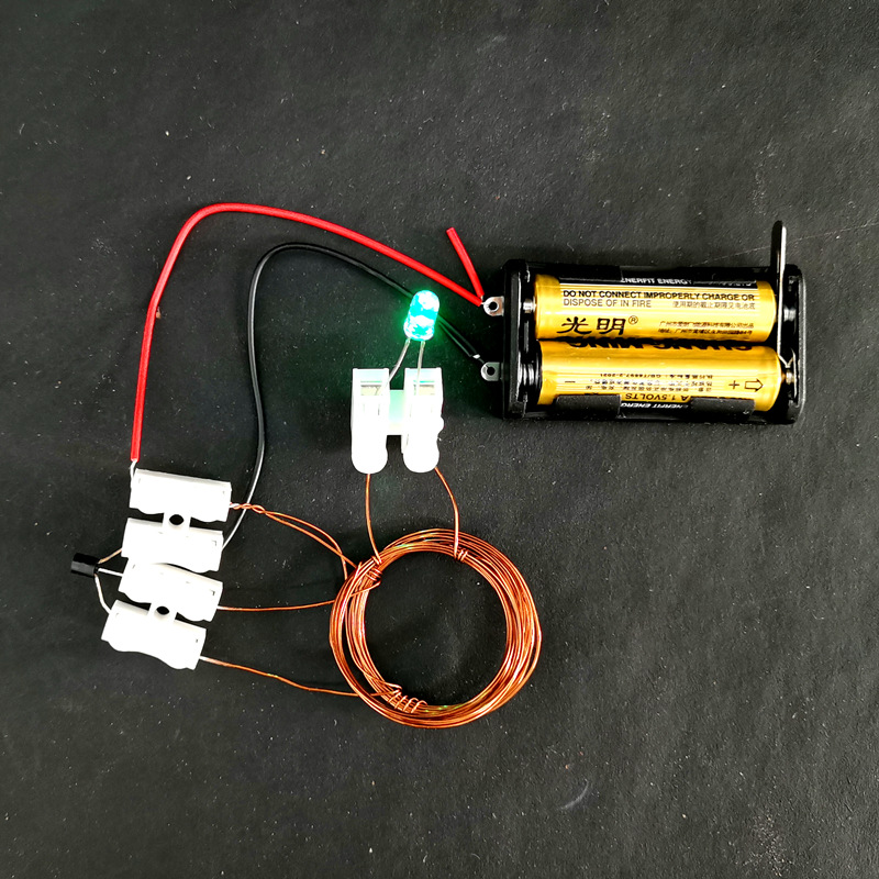 隔空取电磁感应无线充电模拟实验模型小学电子科技小制作diy材料 玩具/童车/益智/积木/模型 科学实验 原图主图