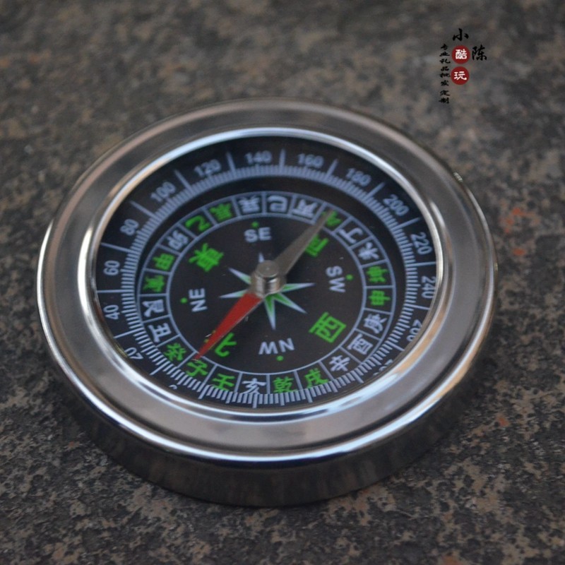 户外迷你便携不锈钢导航制指北针旅游探险罗盘77MM指南针定制LOGO,户外/登山/野营/旅行用品,指南针/温度计/气压计/高度计,淘宝优惠券,粉丝福利购,淘宝优惠卷