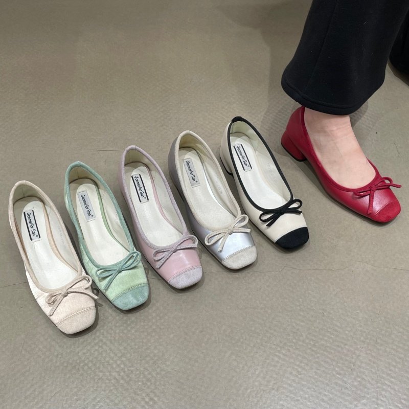 十三行女鞋实拍小香风平底仙女夏秋法式软底芭蕾鞋蝴蝶结豆豆瓢鞋,女鞋,浅口单鞋,淘宝优惠券,粉丝福利购,淘宝优惠卷
