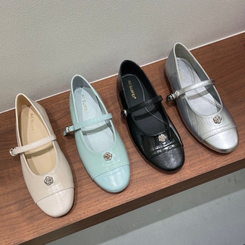 十三行女鞋实拍简约风玛丽珍鞋女气质平底一字带通勤百搭浅口单鞋,女鞋,浅口单鞋,淘宝优惠券,粉丝福利购,淘宝优惠卷