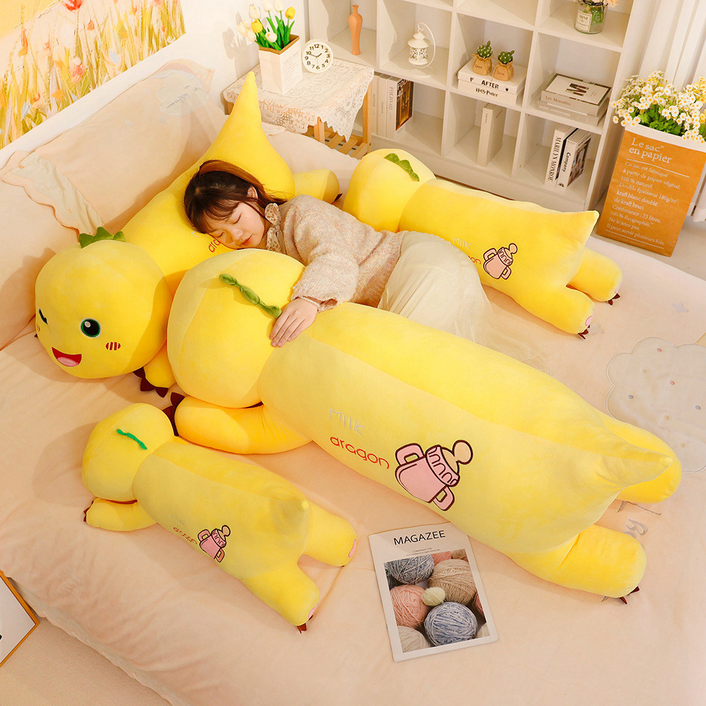 奶大龙抱公仔抱着睡觉的玩偶抱枕毛绒玩具玩具特大号枕头可爱趴姿-封面