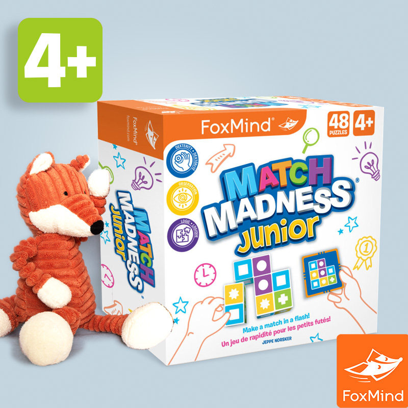 以色列Foxmind匹配大师儿童版逻辑思维专注力训练眼力比拼桌游4+