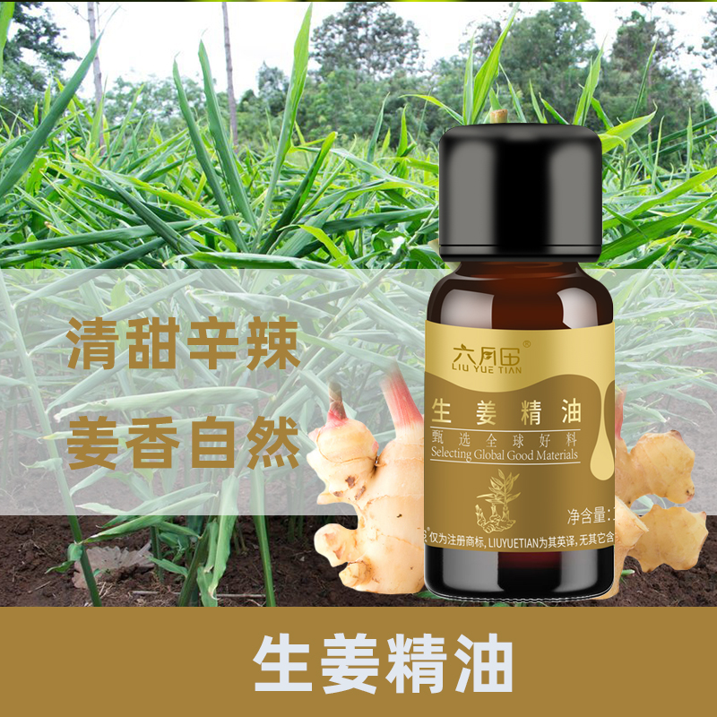 六月田生姜精油辛甜清新植物单方精油