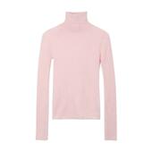 秋冬简约高领修身 Deessesicile 粉色零束缚打底衫 显瘦针织上衣女