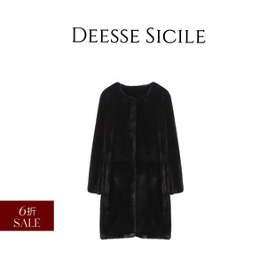 貂皮皮草外套 宝嘉美中古貂皮毛一体大衣中长款 Deessesicile 折扣