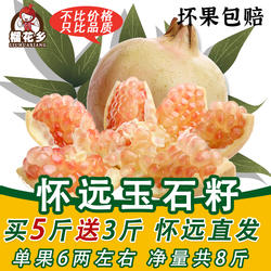 榴花乡怀远石榴薄皮石榴新鲜水果包邮怀远玉石籽非蒙自甜石榴5斤