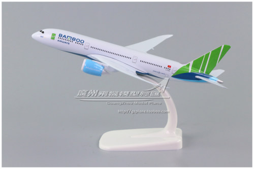 越竹航空Bamboo Airways 波音 B787 合金仿真客机飞机模型 18cm