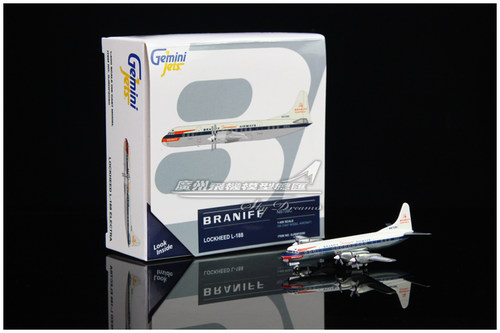 布兰尼夫国际航空L-188A飞机模型