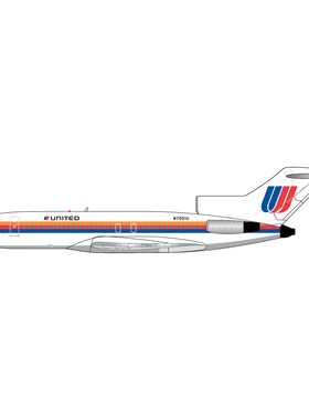 预GeminiJets GJUAL2349 美国联合航空 B727-100 N7001U 1:400