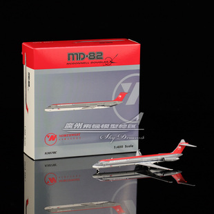 Phoenix 04662 美国西北航空 麦道MD-82 N307RC 飞机模型 1:400