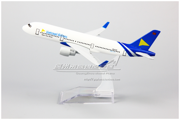 越游航空 Vietravel 空客A321 VN-A278 合金客机仿真飞机模型16cm