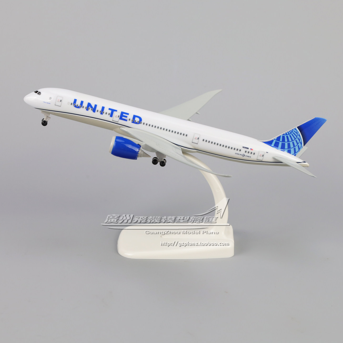 美国联合航空 波音 B787 梦想之翼 仿真 合金 客机 飞机模型 18cm