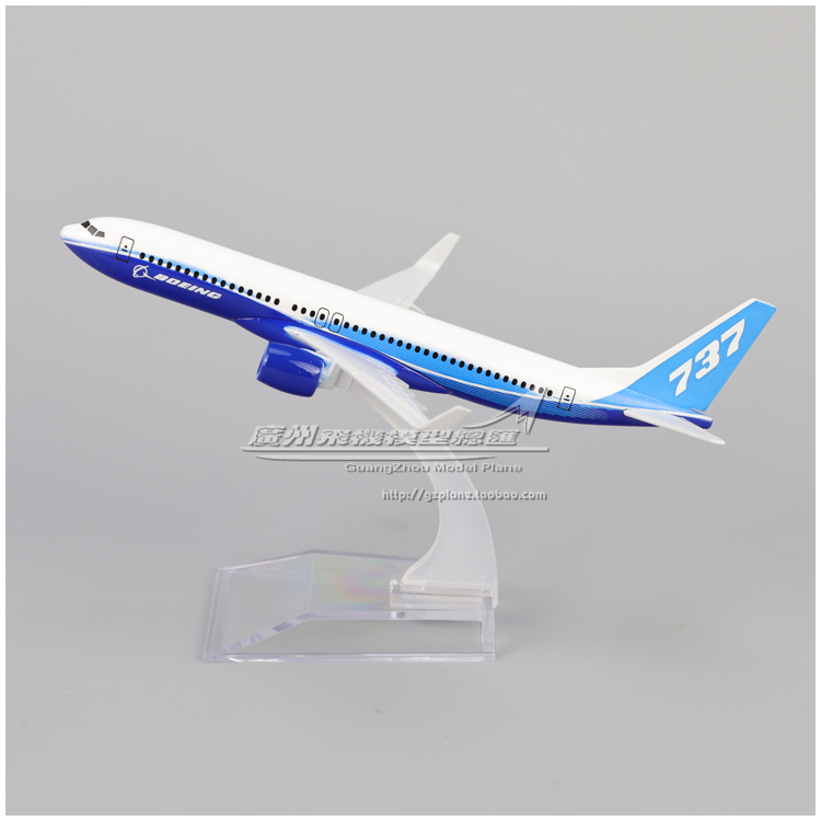 波音 boeing B737-800 原型 合金 仿真 飞机模型 15cm 摆件