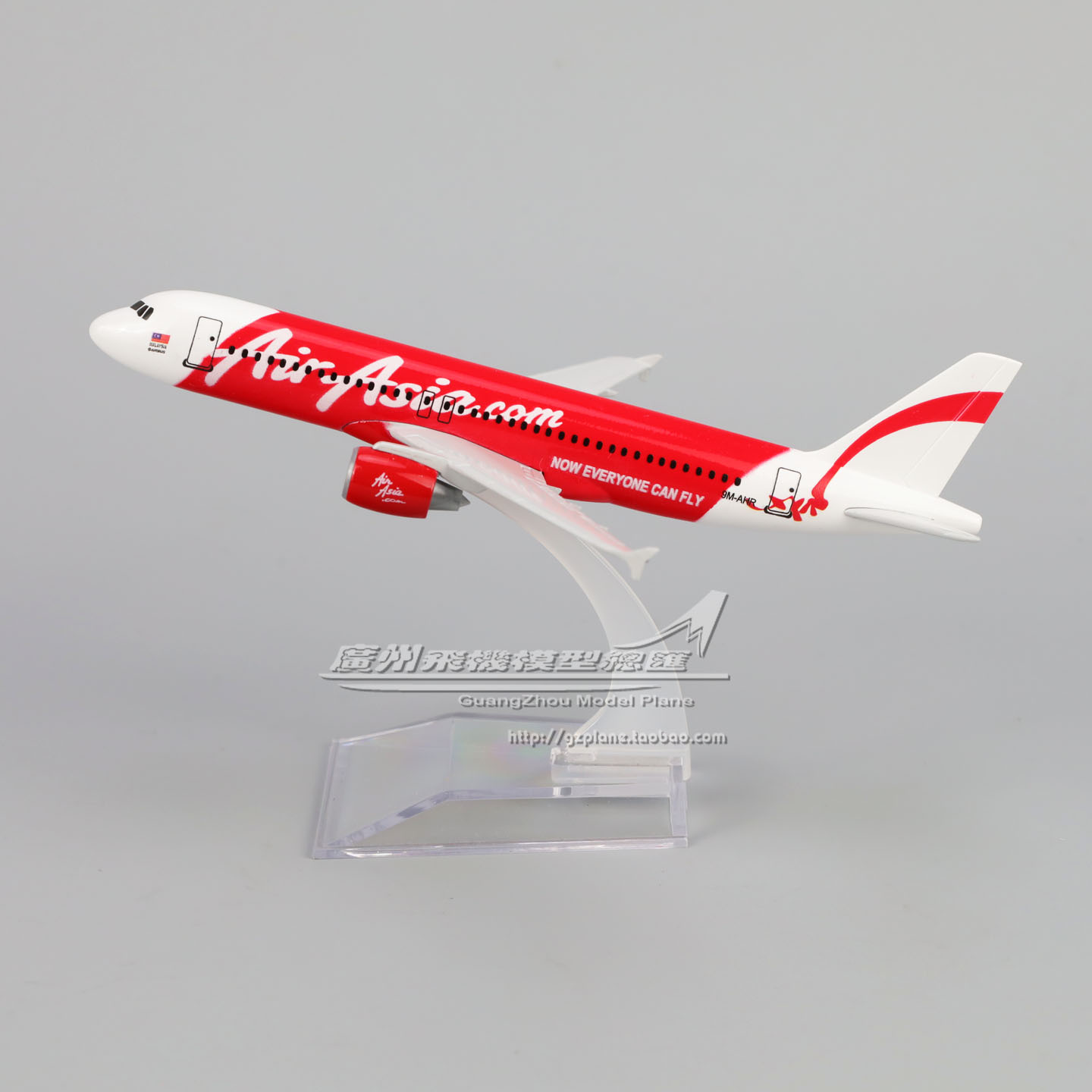 亚洲航空飞机模型空客A32016cm