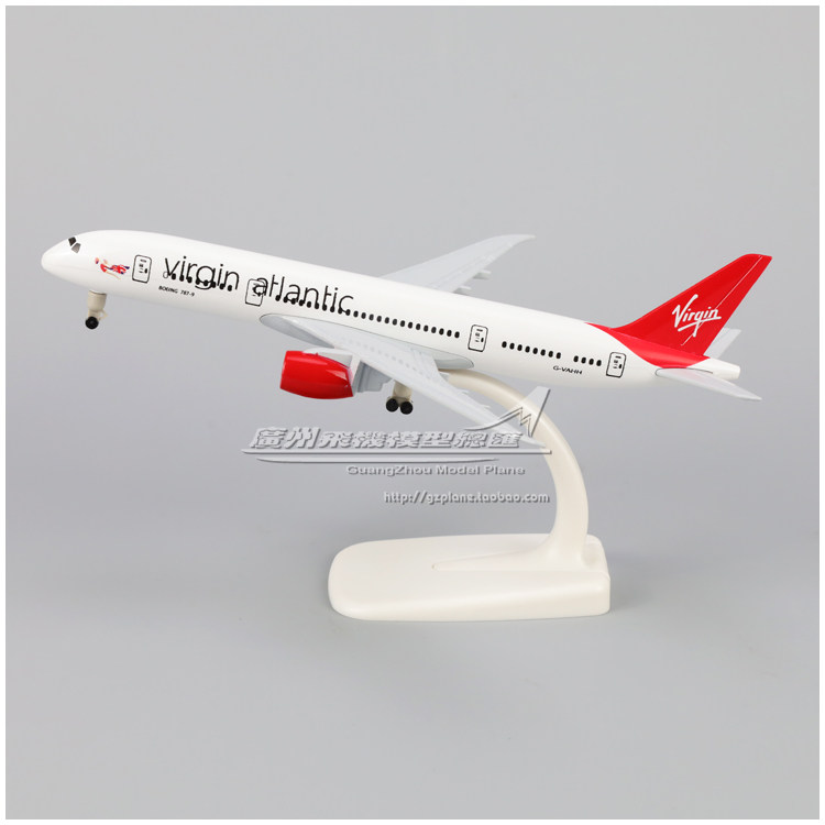 英国维珍航空波音B787飞机模型