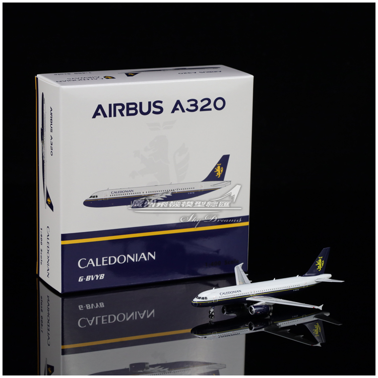 Phoenix 04599 喀里多尼亚航空 A320 G-BVYB 飞机模型 1:400
