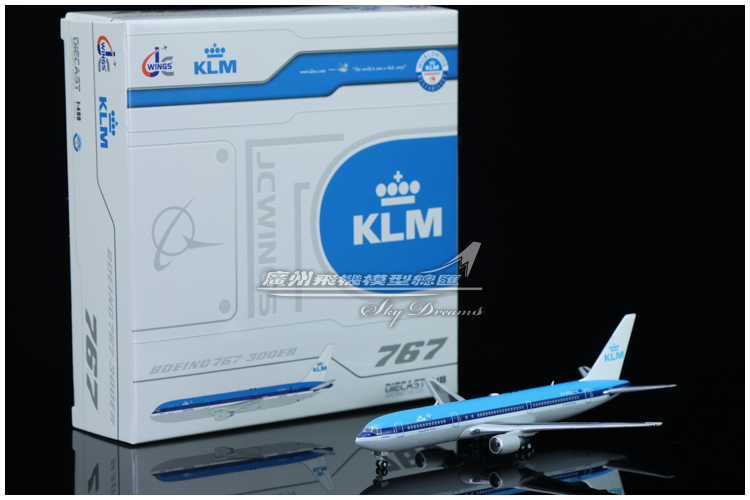 JCWINGS XX4992荷兰皇家航空 KLM波音 B767-300ER PH-BZK 1:400-封面