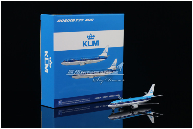 jcwings xx4998 荷兰皇家航空 klm boeing b737-400 ph-bdy 1:400
