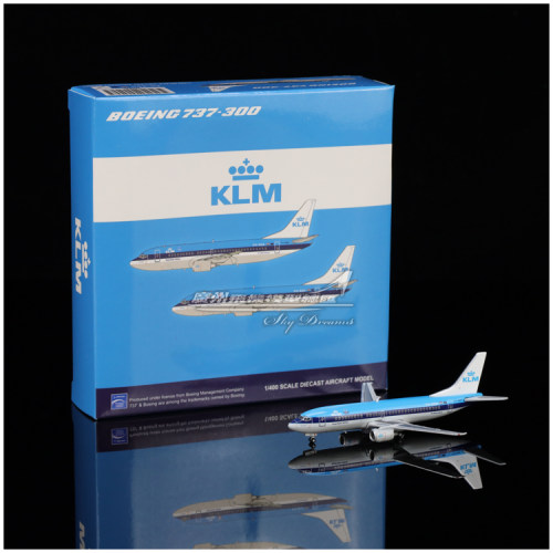 合金仿真飞机模型KLM收藏摆件