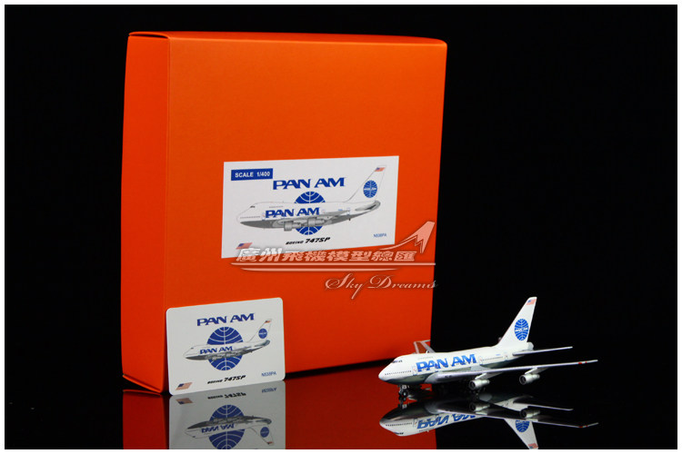 jcwings ew474s004 美国泛美航空 波音 b747sp n538pa 1:400 客机