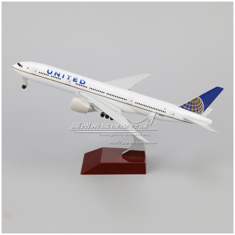 美国联合航空波音B777客机飞机