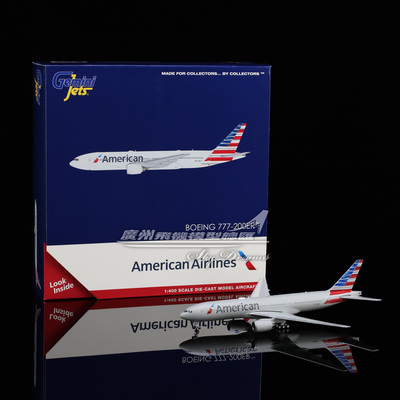 美国航空波音B777-200ER飞机模型