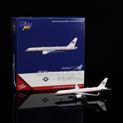 美国空军C-32A合金仿真飞机模型