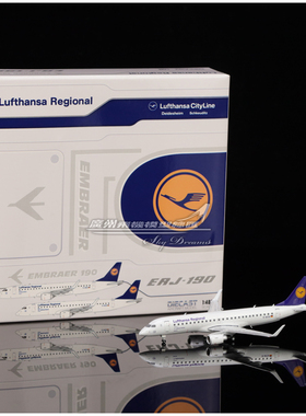 JCWINGS XX40124 德国 汉莎航空 ERJ-190LR D-AECA 飞机模型1:400