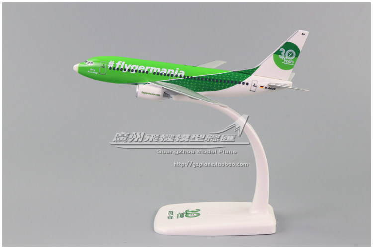 日耳曼尼亚航空 germania 波音 b737-700 塑料拼装 飞机模型 17cm
